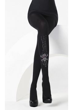 DayMod Kuru Kafa Taşlı Külotlu Çorap resmi