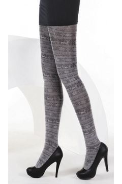 DayMod Kar Tanesi Desenli Külotlu Çorap resmi