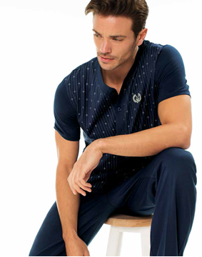 MOD Collection 2015 Yazlık Boydan Patlı Pijama Takım 1783 resmi