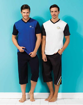 MOD Collection 2015 YazlıkV Yaka Kapri Takım 1777 resmi