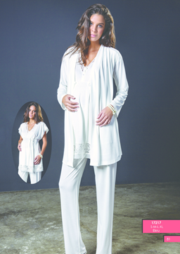 Bondy Lohusa Penye 3 lü Gecelik Sabahlık  17217 resmi