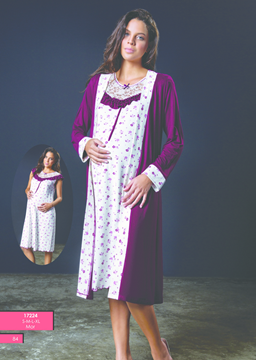 Bondy Lohusa Penye Ekru Gecelik Takımı 17224 resmi