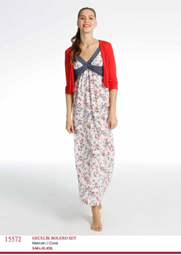 U.S Polo 15572 Bayan Gecelik Bolero Takım resmi