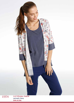 U.S Polo 15574 Bayan Pijama Takım resmi