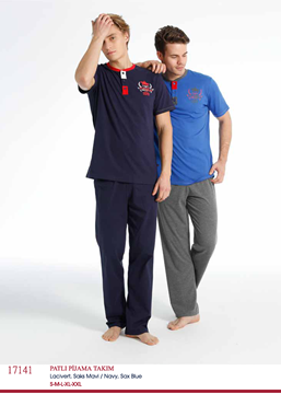 U.S Polo 17141 Erkek Patlı Pijama Takım resmi