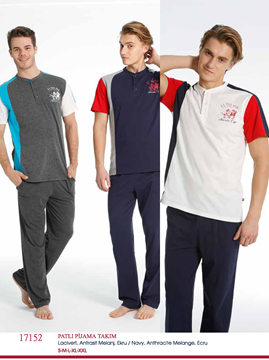 U.S Polo 17152 Erkek Patlı Pijama Takım resmi