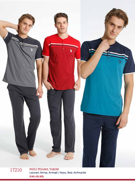 U.S Polo 17210 Erkek Patlı Pijama Takım resmi