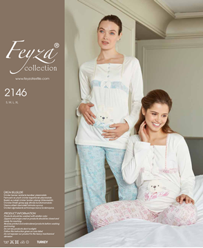  Feyza Tavşanli Loğusa Hamile Pijama Tak 2146 resmi