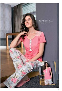 Yeni İnci 2017 Yaz "Bayan Pijama"  Süprem 2'li Takım BPJ1088