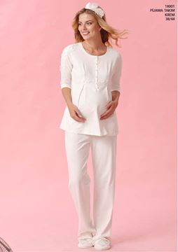 Cossy By AQUA 2018 Lohusa Hamile  Pijama Takım 18001