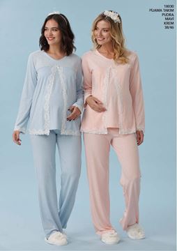 A Cossy By AQUA 2018 Lohusa Hamile Pijama Takım 18030