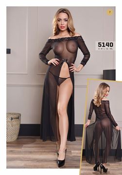 Elawin Önden Yırtmaçlı Tül Babydoll 5140
